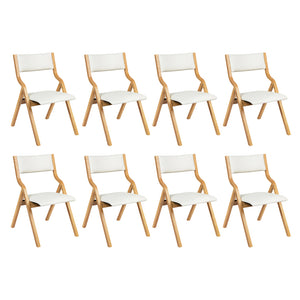 Levede 8x Dining Chairs Foldable PU Beige-1996005478223712256