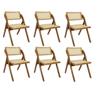Levede 6X Foldable Rattan Dining Chairs-1996005476931866624