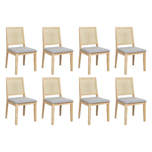 Levede 8XCane Dining Chair Rattan Armless Seat-1996005485890899968