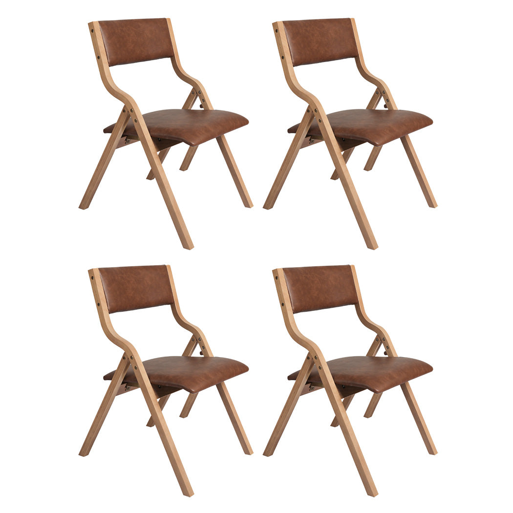 levede-4x-dining-chairs-foldable-pu-tan-1996005478429233152
