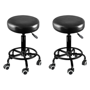 Levede 2x Salon Stool Swivel Bar Stools-1996005493289652224