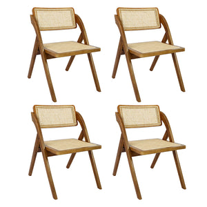 Levede 4X Foldable Rattan Dining Chairs-1996005476730540032