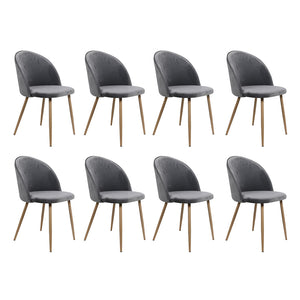 Levede 8x Dining Chairs Seat French Grey-1996005470472638464