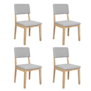 Levede Dining Chairs 4 Upholstered Kitchen Chair-1996005486616514560