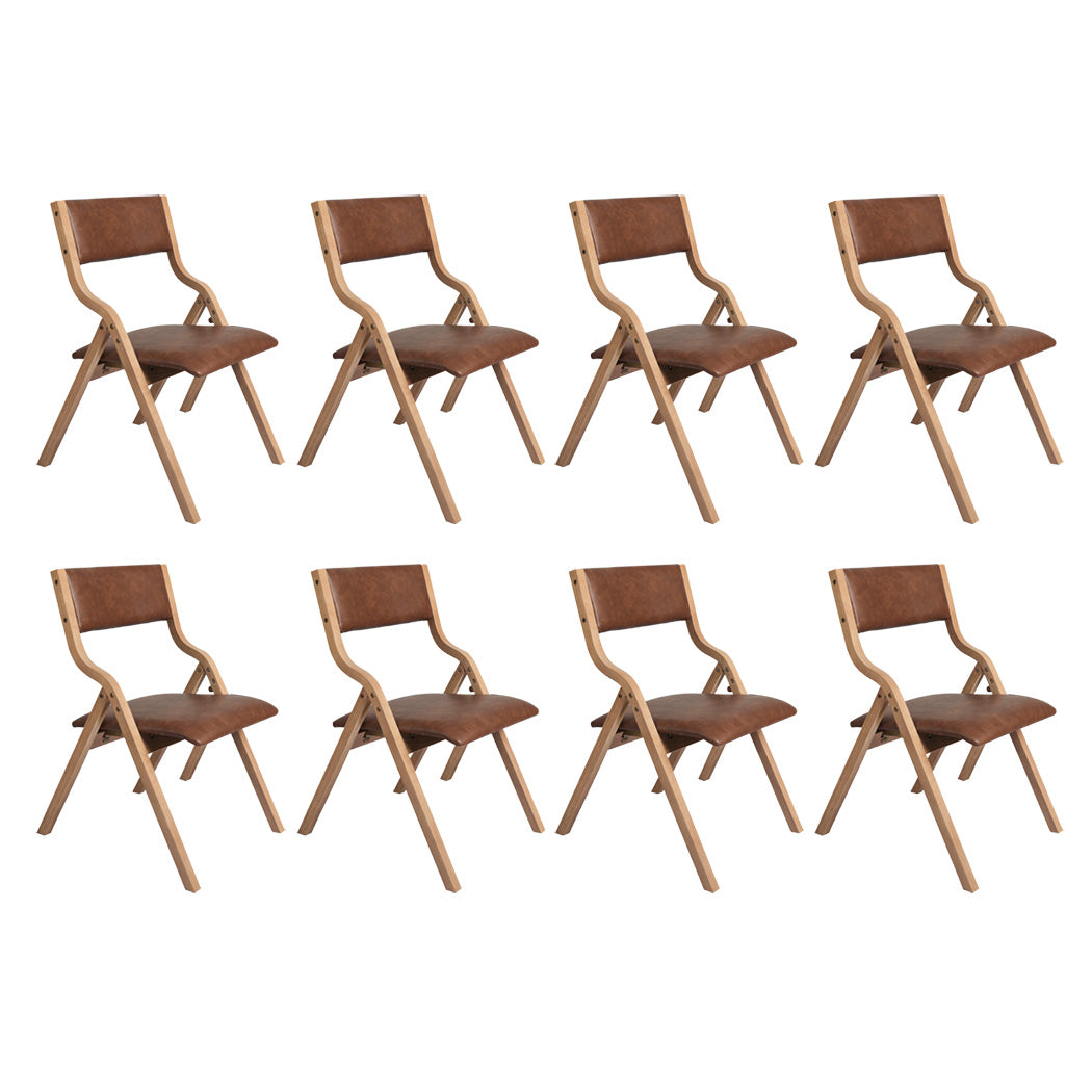 levede-8x-dining-chairs-foldable-pu-tan-1996005478848663552