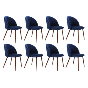 Levede 8x Dining Chairs Seat French Navy-1996005471730929664