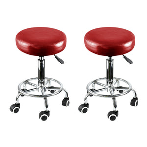 Levede 2x Salon Stool Swivel Barber Stools-1996005492928942080