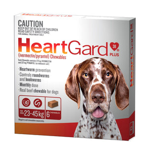 Heartgard 30 Plus Dog 23-45kg Brown 6pk-1996005511207718914