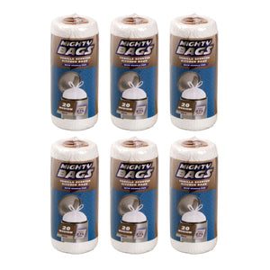 6x 20pk Mighty Bags 27L 52x62cm Garbage Bags Scented Vanilla-1996005513506197506