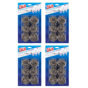 4x Zilch Stainless Steel Scourer 6pk-1996005520342913024