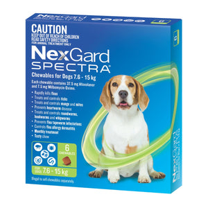 NexGard Spectra Dogs 7.6-15kg 6pk-1996005514366029827