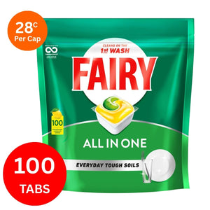 Fairy All In One x 100 Lemon Dishwasher Tablets-1996005531940163584