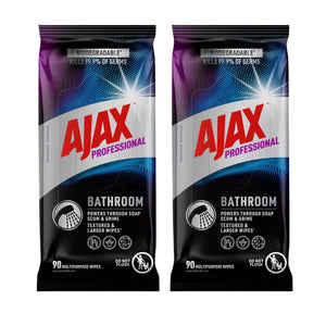 Ajax Professional Bathroom Wipes 90pk x2-1996005495705571329