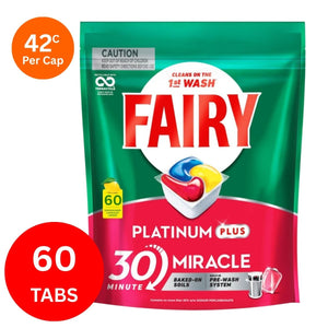 Fairy Platinum Plus x 60 Lemon Dishwasher Tablets-1996005506396852224