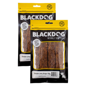 Blackdog Chicken Jerky Straps 150g x 2pk-1996005498167627777