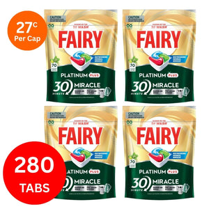 Fairy Platinum Plus x 280 Herbal Breeze Dishwasher Tablets-1996005531365543936