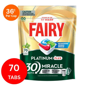 Fairy Platinum Plus x 70 Herbal Breeze Dishwasher Tablets-1996005530702843907