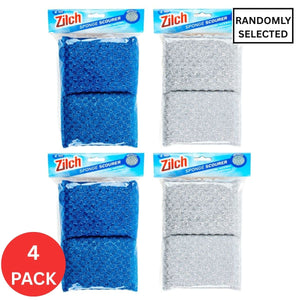 4x Zilch 13cm Scourer Metallic Wire Sponge 4pk-1996009964363190272