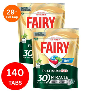 Fairy Platinum Plus x 140 Herbal Breeze Dishwasher Tablets-1996005530899976195