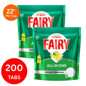 Fairy All In One x 200 Lemon Dishwasher Tablets-1996005532133101571