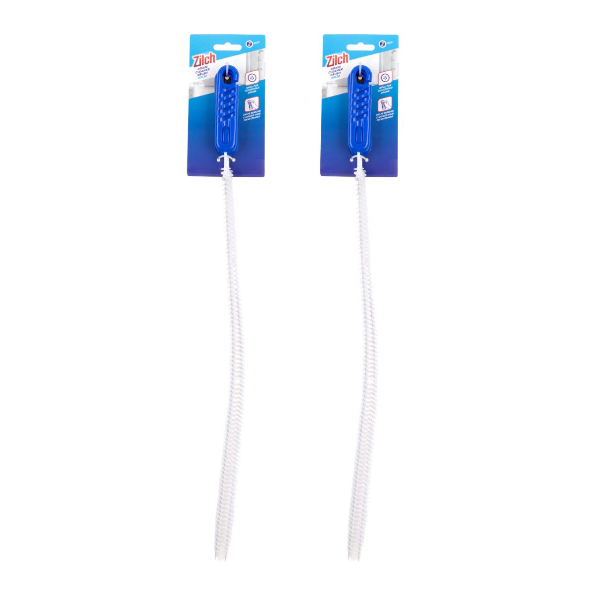 2x-zilch-50cm-brush-drain-cleaner-2pk-1996005520019951616