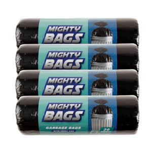 4x 20pk Mighty Bags 56L 60x80cm Black Garbage Bags-1996005513183236096