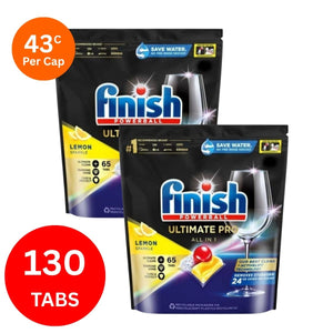 Finish Ultimate Pro x 130 Lemon Dishwasher Tablets-1996005532909047808
