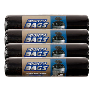 4x 10pk Mighty Bags 140L 90x112cm Black Garbage Bags-1996005513019658240
