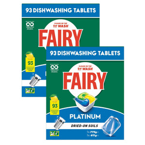 Fairy Platinum x 186 Lemon Dishwasher Tablets-1996005529532633090