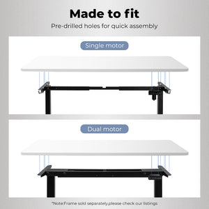 Levede Desktop For Motorised Adjustable White 120X60CM (Desktop Only)-1975420503468412934