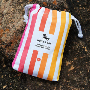 Dock & Bay Beach Towel Cabana Collection L | Quick Dry | Peach Sunrise-1973193415642451969