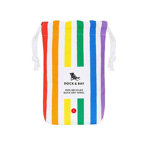 Dock & Bay Beach Towel Cabana Collection L | Quick Dry | Rainbow Skies-1973193415822807044
