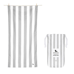 Dock & Bay Beach Towel Cabana Collection XL | Quick Dry | Goa Grey-1973193413037789184