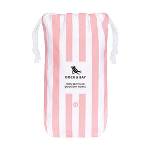 Dock & Bay Beach Towel Cabana Collection XL | Quick Dry | Malibu Pink-1973193413230727171