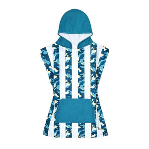 Dock & Bay KIDS Poncho Hooded Towel - Cool Camo XS (2-4yrs)-1973193419706732548