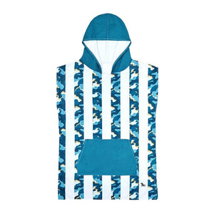 Dock & Bay KIDS Poncho Hooded Towel - Cool Camo XS (2-4yrs)-1973193419706732550