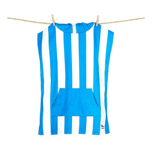 Dock & Bay KIDS Poncho Hooded Towel -Mini Cabana Collection-Bondi Blue S (4-7yrs)-1973193417890598915
