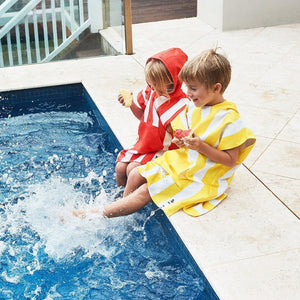 Dock & Bay KIDS Poncho Hooded Towel -Mini Cabana Collection-Boracay Yellow S (4-7yrs)-1973193418448441345