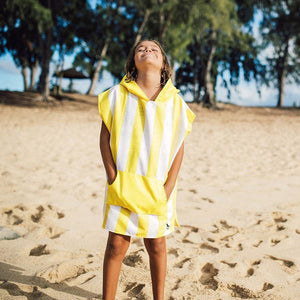 Dock & Bay KIDS Poncho Hooded Towel -Mini Cabana Collection-Boracay Yellow S (4-7yrs)-1973193418448441346