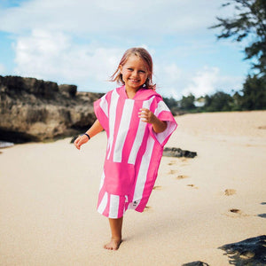 Dock & Bay KIDS Poncho Hooded Towel -Mini Cabana Collection-Phi Phi Pink S (4-7yrs)-1973193418968535040