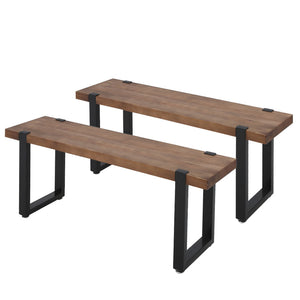 Levede Wooden Dining Sets 1XTable+2X-1975420499672567813