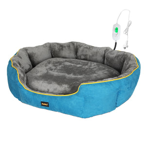 PaWz Electric Pet Heater Bed Heated M Blue Medium-1973193656324198400