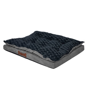 Dog Calming Bed Warm Soft Plush Comfy XL Grey X-Large-1973193641606385664