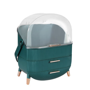 Makeup Storage Case Cosmetic Organiser Green-1973193810804609024