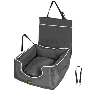 PaWz Dog Car Booster Seat Belt Pet Backrest Grey-1973193677996167168