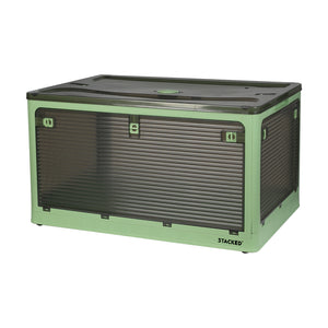 Storage Box Plastic Stackable Container L Green Large-1973193712070692864