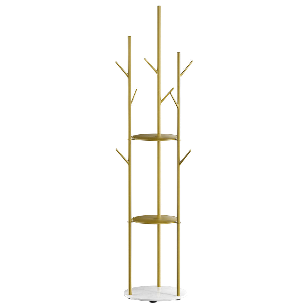 levede-coat-rack-clothes-stand-8-hook-organizer-gold-1973193820849967104