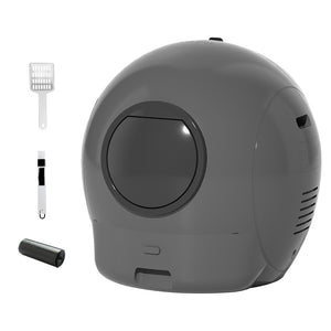 Pawz Automatic Cat Litter Box Large Self-Cleaning Grey-1996005455394115584