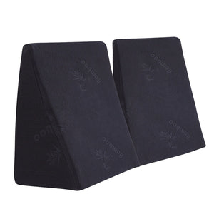 Cool Gel Memory Foam Bed Wedge Pillow With Cover-1996005395763695616