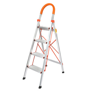 Traderight 4 Step Ladder Folding Aluminium-1973193887493263360